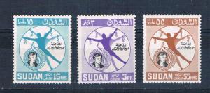 Sudan 170-72 MNH set Human Rights 1964 (S0837)+