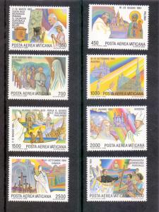 Vatican City 1986 MNH AIR Pope John Paul II`s journeys  (4th series)