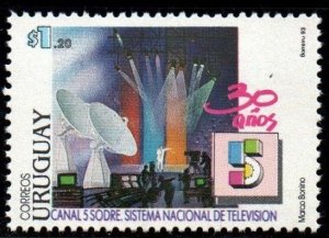 1993 Uruguay state television channel 5  #1473 ** MNH