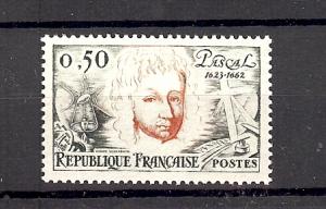 France, 1038, Blaise Pascal, Mathematician Single,**MNH**