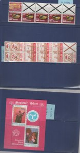 INDONESIA 516/1965 souvenir sheets and booklet panes MINT Never Hinged