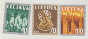 Lithuania Scott #390-391-392 Stamp - Mint NH Set