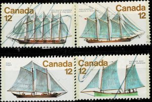 CANADA 1977 SAILING SHIPS USED