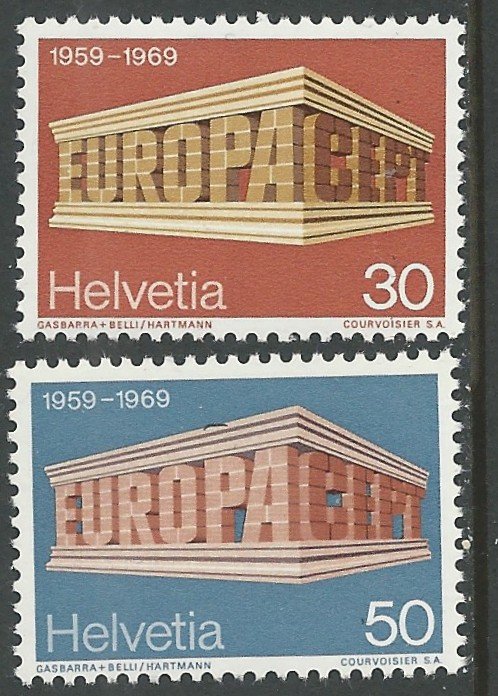 Switzerland # 500-501 Europa   1969    (2) Mint NH