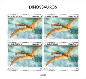 Guinea-Bissau - 2021 Ornithocheirus Dinosaur - 4 Stamp Sheet - GB210608f