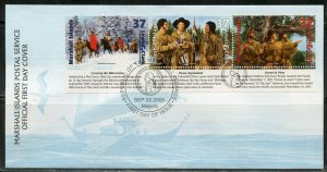 MARSHALL ISLANDS  SEP 22, 2005 LEWIS & CLARK SET FIRST DAY COVER