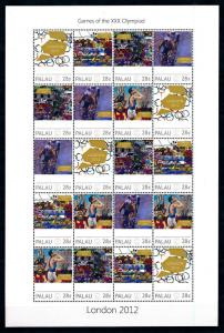 [78224] Palau  Olympic Games London 2012 Cycling Full Sheet MNH