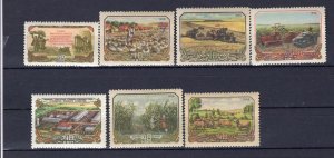 RUSSIA YR 1956,SC 1868-74,MI 1875-81,MNH,COLLECTIVE FARMS,LIGHT SHADE