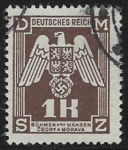 Bohemia and Moravia #O18 (1943), used single