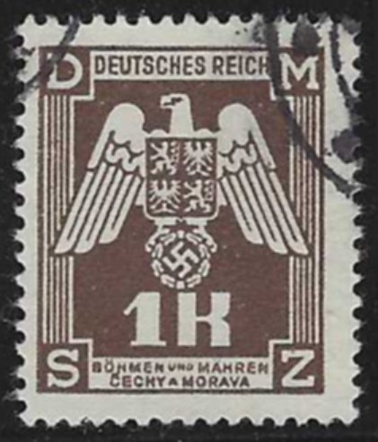 Bohemia and Moravia #O18 (1943), used single