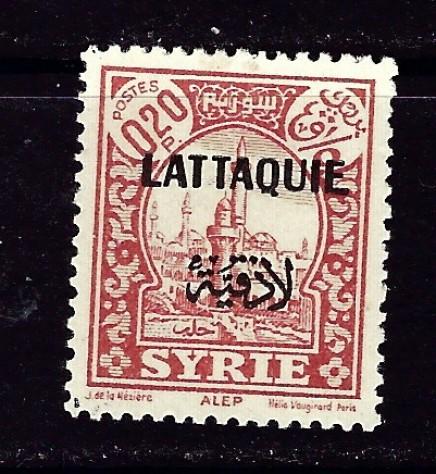 Latakia #4 Hinged 1933 Overprint on stamp of Syria