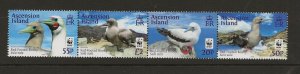 Thematic stamps ASCENSION 2016 RED FOOTED BOOBY  4v strip sg.1241-4  MNH