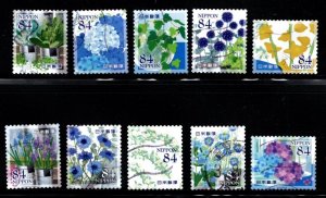 Japan - #4499a - 4499j 2021 Flowers in Daily Life  set/10 - Used