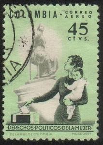 Colombia C449 - Air Post - Women's Rights - Used