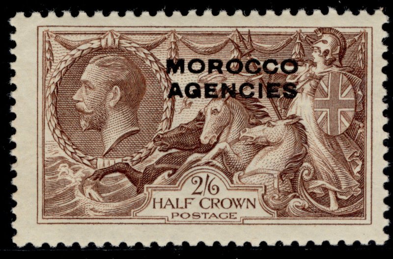 MOROCCO AGENCIES GV SG73, 2s 6d chocolate-brown, NH MINT. Cat £55.