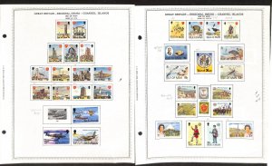 Isle of Man Stamp Collection on 28 Minkus Pages, 1976-1992 (AB)