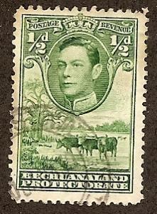 Bechuanaland Prot. 124 Used 1938 1/2p green KGVI Defin.
