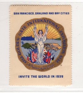 USA Event Cinderella Stamp - 1939 Golden Gate International Exhibition - MNH