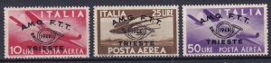 1948 - ITALY - TRIESTE Zone A - Sc#C17-C19 - MNH**