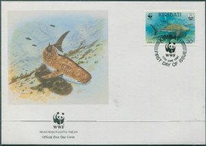 Kiribati 1991 SG350 30c Whale Shark FDC