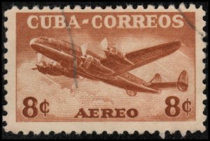 Cuba C75 - Used - 8c Lockheed Constellation Airliner (1953)