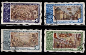 Russia Scott 1656-1959 Used  CTO Moscow Subway Station stamp set