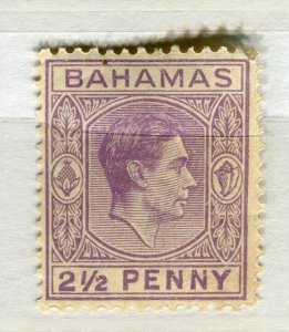 BAHAMAS; 1938 early GVI issue fine Mint hinged Shade of 2.5d. value