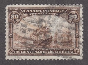 Canada #103 Used Quebec Tercentenary Issue