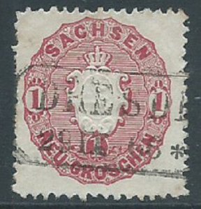 Saxony, Sc #17, 1ng Used