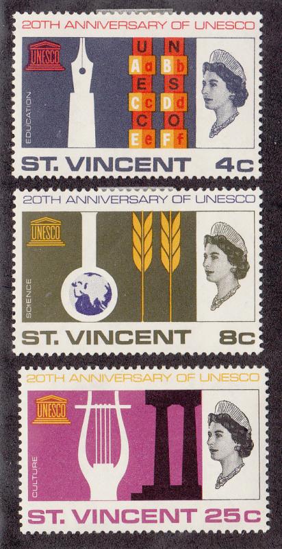 St Vincent Scott #249-251 MH