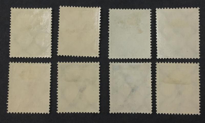 (BJ Stamps) GERMANY, C27-C34, 1926 set of 8 airmails, FVF, OG, MLH. CV $116.20.