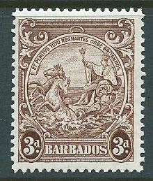 Barbados SG 252 MVLH   perf 13 ½ x 13