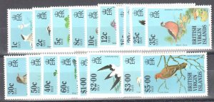 British Virgin Islands Birds Sc #490-508 Sets MINT VF NH  $52.80