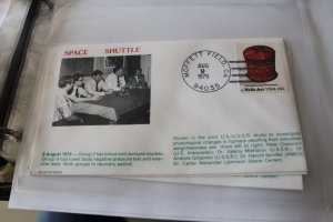 3 MUSCATEERS SPACE COVER - SHUTTLE JOINT USA / USSR AUG 9, 1979 MOFFETT