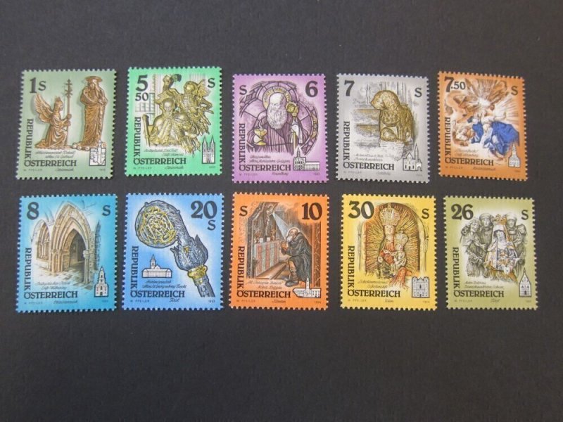 Austria 1993 Sc 1599-1608 set MNH