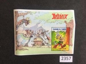 (2357) France Stamp Day, Asterix S/S, MNH, see image