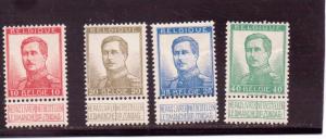 Belgium  Scott#  103-107  MH