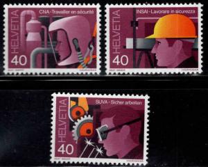 Switzerland Scott 659-661 MNH** 1978  Safety stamp set