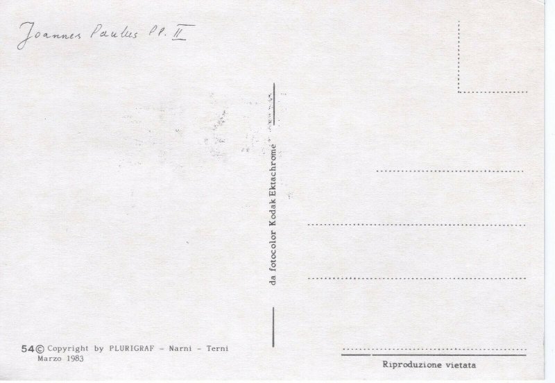 VATICAN CITY POPE PAUL TRIP TO POLAND 1983   FDC8745