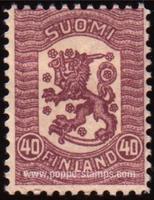 Finland SG#217 Mint - 1918 40p.  - Heraldic