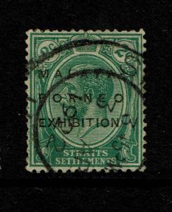 Straits Settlements SG# 241f, Used, Hinge Remnant - S7511