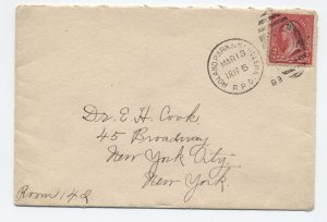 1899 Roland Park & St. Helena RPO Baltimore streetcar handstamp cover [6215.130]