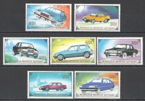 Wb146 1989 Mongolia Transport Automobiles Cars 1Set Mnh