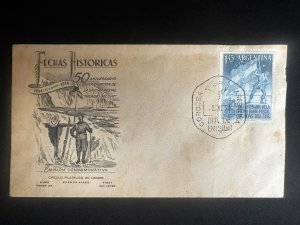 C) 1954. ARGENTINA. FDC. 50TH ANNIVERSARY OF THE CREATION OF THE POST OFFICE. XF