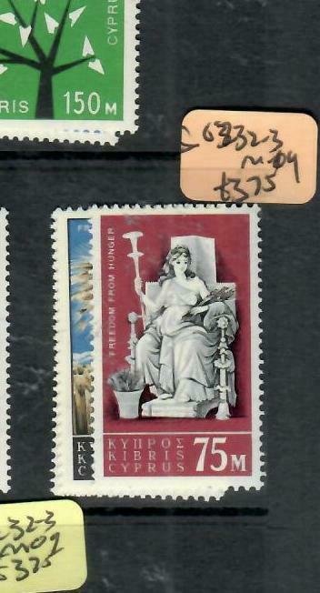 CYPRUS (PP2512B) QEII  FFH  SG 222-223    MOG