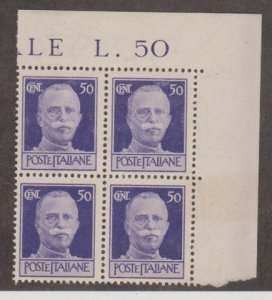 Italy Scott #445 Stamps - Mint NH Block of 4