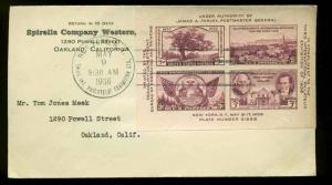 778 TIPEX S/S FDC NEW YORK, NY  ON SPIRELLA COMPANY WESTERN CORNER CARD