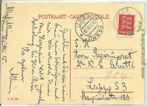 08539 - ESTONIA - POSTAL HISTORY - POSTCARD to GERMANY 1935-