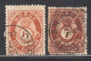 Norway #20-21 USED