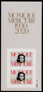 Canada 3370 Left Booklet Pane  MNH Monique Mercure